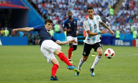 Benjamin Pavard scored a stunning goal against Argentina in 2018 but his role was principally a defensive one.