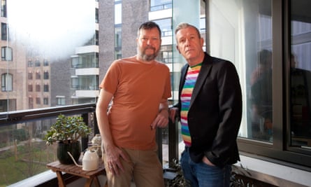 Two residents in their apartment