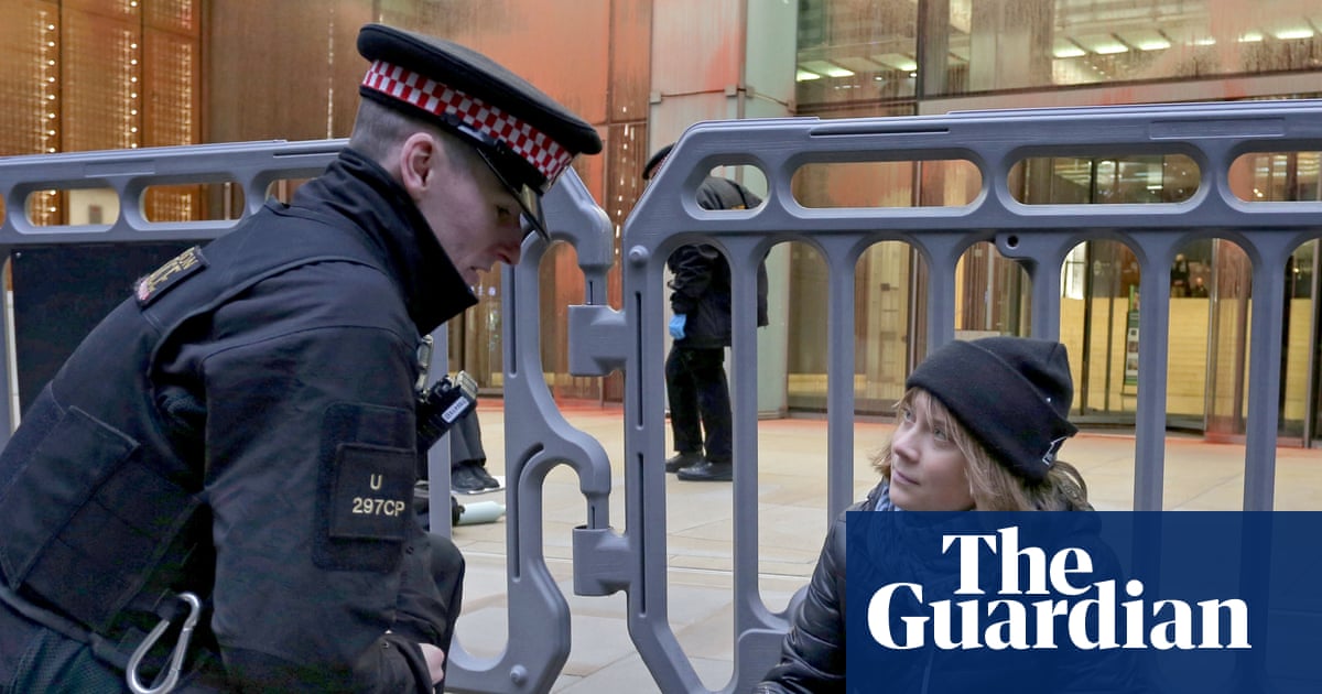 Greta Thunberg arrested in London over ‘Palestine Action prisoners’ placard