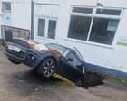 Mini scomparsa: un uomo del Cornwall perde l'auto in un sinkhole