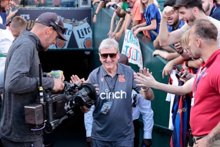 Roy Hodgson arrives in Detroit for a pre-season friendly against Sevilla