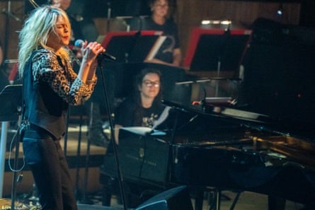 Alison Mosshart of the Kills at the concert.