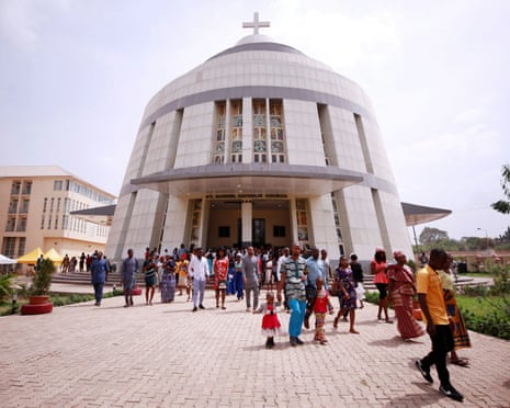 Why has Trump ordered strikes in Nigeria and what has it got to do with the persecution of Christians? File image of Christian worshippers leaving a church in Abuja, Nigeria