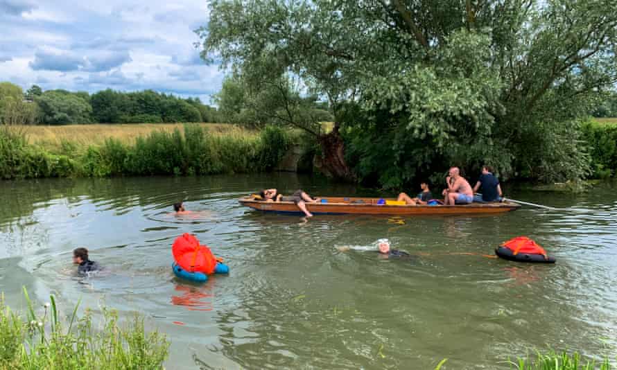 With a floating RuckRaft, swimmers can cross any water blocking their path.