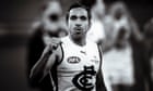 Former AFL player Eddie Betts shares video of racist abuse hurled at children playing in yard