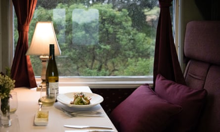 The three-hour ride on the Q Train, from Queenscliff to Drysdale and back, gives passengers the opportunity to enjoy head chef Greg Egan’s food.