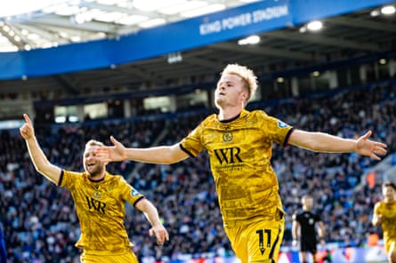 Andri Gudjohnsen celebrates scoring his side’s second goal