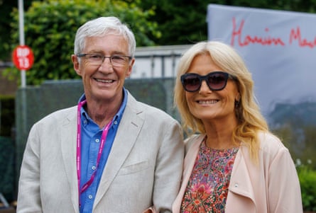 O’Grady with Gaby Roslin at the Chelsea flower show in 2022.