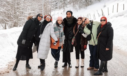 The Muslim women’s group on a trip to Kosovo’s Rugova mountains last month
