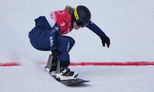 Britain’s Charlotte Bankes shows her determination to lay down a fast time in qualifying.