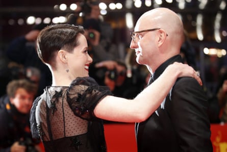 Claire Foy and Steven Soderbergh at the Berlin premiere of Unsane.