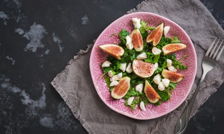 All about the cheese … fig salad – with feta.