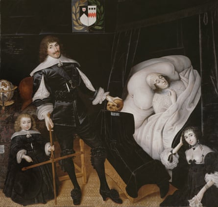 Sir Thomas Aston at the Deathbed of his Wife by John Souch, 1635.