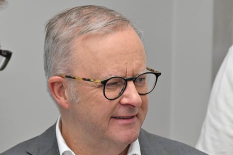 Anthony Albanese in Cairns on Thursday.