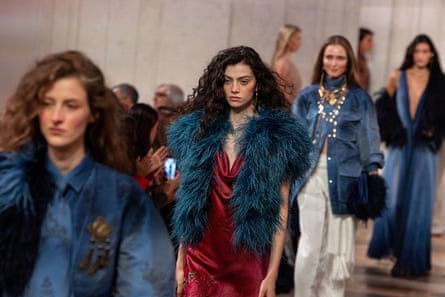 Models on the catwalk