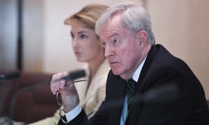Outgoing Australian public service commissioner John Lloyd in Senate estimates in May