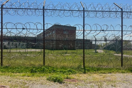 The Rikers Island jail complex in the Bronx borough of New York City.