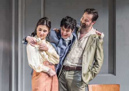 Elena Villalón, Emily D’Angelo and Christophe Dumaux in Ariodante.