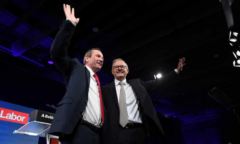Anthony Albanese and Mark McGowan