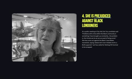 A Labour ad attacking Hall.