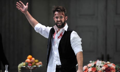 Adam Smith as Mario Cavaradossi in English National Opera's production of Puccini's Tosca at the London Coliseum in September.