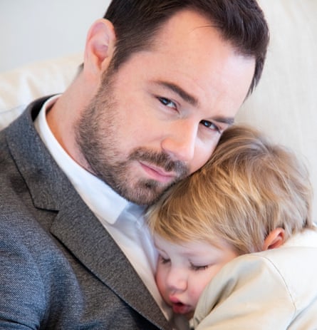 Danny Dyer hugging his son in 2016