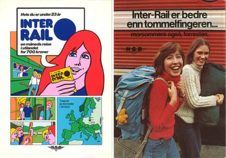 Classic tracks … old Norwegian Interrail posters