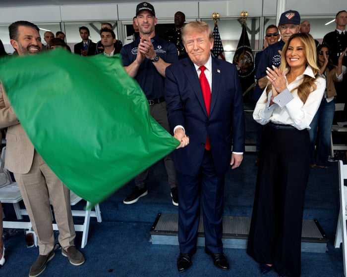 Start your engines! Trump completes fast and furious takeover of Washington with IndyCar race