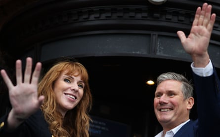 Angela Rayner and Keir Starmer at the Labour party conference in Brighton in September 2021.