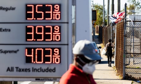 A 46% rise in the price of petrol has contributed to inflation in the US jumping to 6.2% in October.
