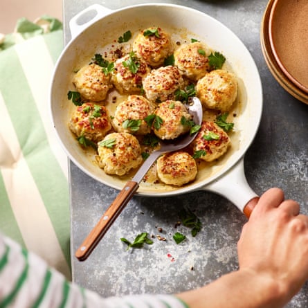 Chicken, ricotta and lemon polpette.