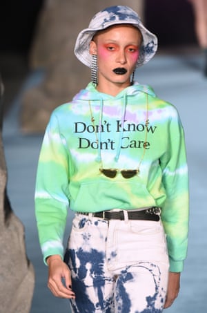 Tie-dye on the catwalk at Ashley Williams’ AW18 show.