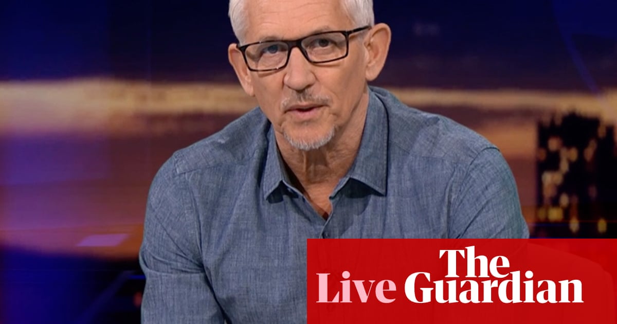 Gary Lineker emotional as he bows out of BBC’s Match of the Day after controversial final day of the Premier League – as it happened Gary Lineker emotional as he bows out of BBC’s Match of the Day after controversial final day of the Premier League – as it happened