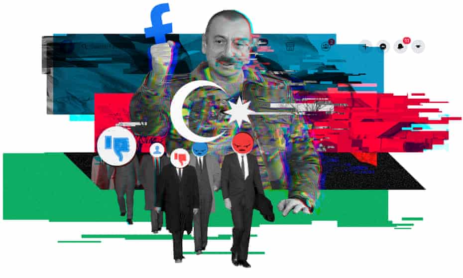 collage shows Ilham Aliyev