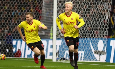 Will Hughes gave Watford the lead with his first goal for the club following his summer move from Derby County