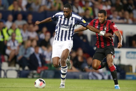 Semi Ajayi in action for West Brom against Bournemouth in a pre-season friendly.