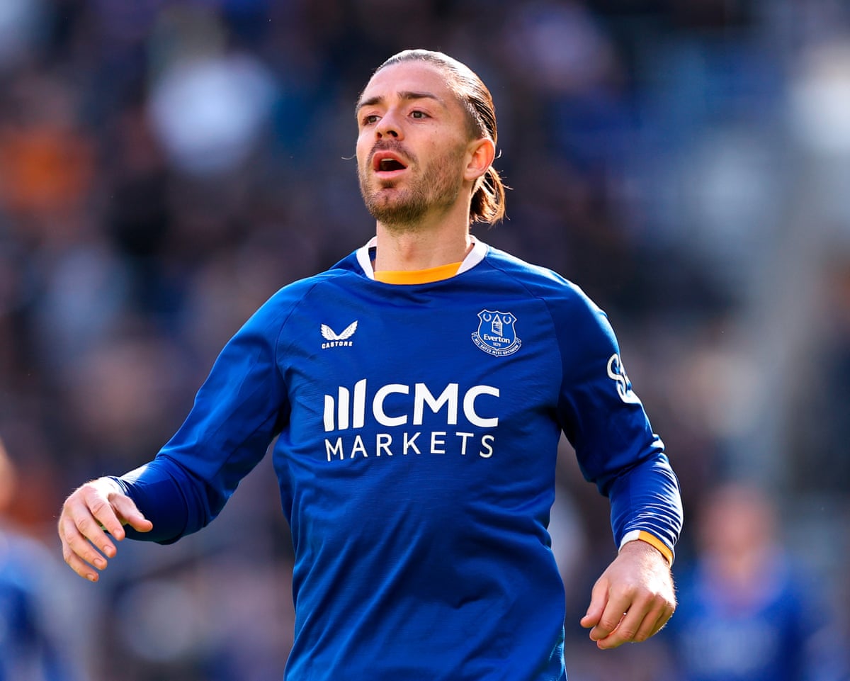 Jack Grealish playing for Everton in October 2026 against Chelsea