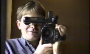 Richard Crawley in the 1990s, in a still from Volcano Man.