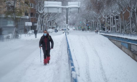 Storm Filomena hit Spain on Friday and affected about 20,000km of roads around the country.