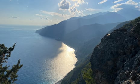 The Sfakia coastline, where small villages are connected by water taxis and footpaths.