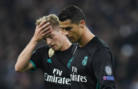 Cristiano Ronaldo and Toni Kroos during the defeat.