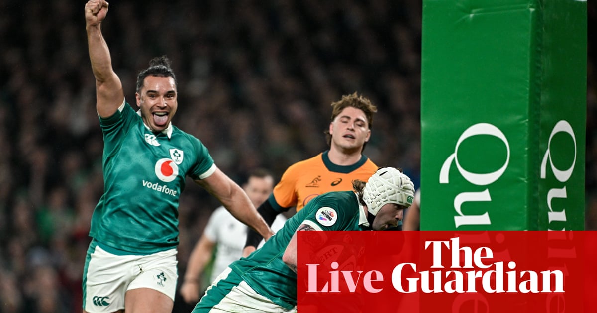 Ireland v Australia: Autumn Nations Series rugby union – live