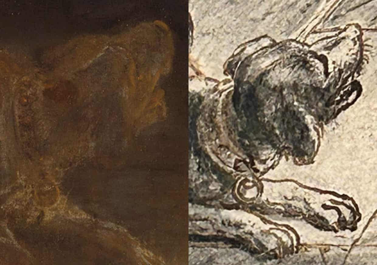 The dog in the Night Watch was inspired by another artist's work.