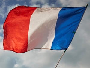 The French Tricolor flag