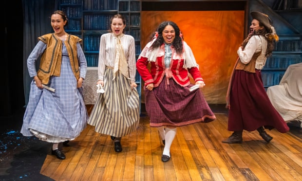 Hana Ichijo (Meg), Anastasia Martin (Beth), Mary Moore (Amy) and Lydia White (Jo) in Little Women The Musical @ The Park Theatre.