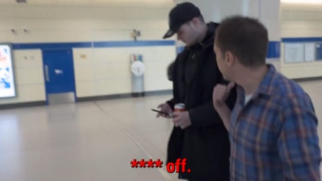 Robert Jenrick confronts fare dodgers in London Tube stations – video
