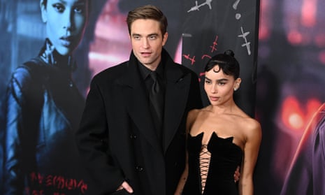 Robert Pattinson and co-star Zoë Kravitz at The Batman’s New York premiere