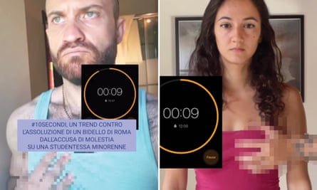 L'attore di White Lotus Paulo Camilli e Camilla Pagliarosi, una creatrice di contenuti digitali, hanno postato dei video sui social media con l'hashtag #10secondi in segno di protesta