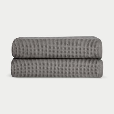 Cozy Earth Waffle Towels on a white background
