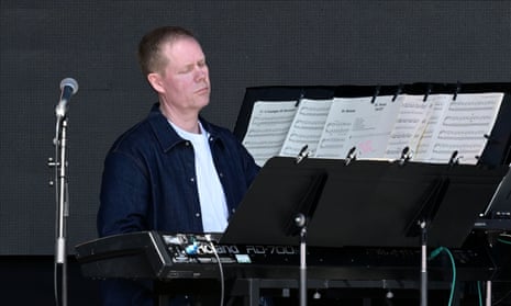 Max Richter performing on the Park stage.